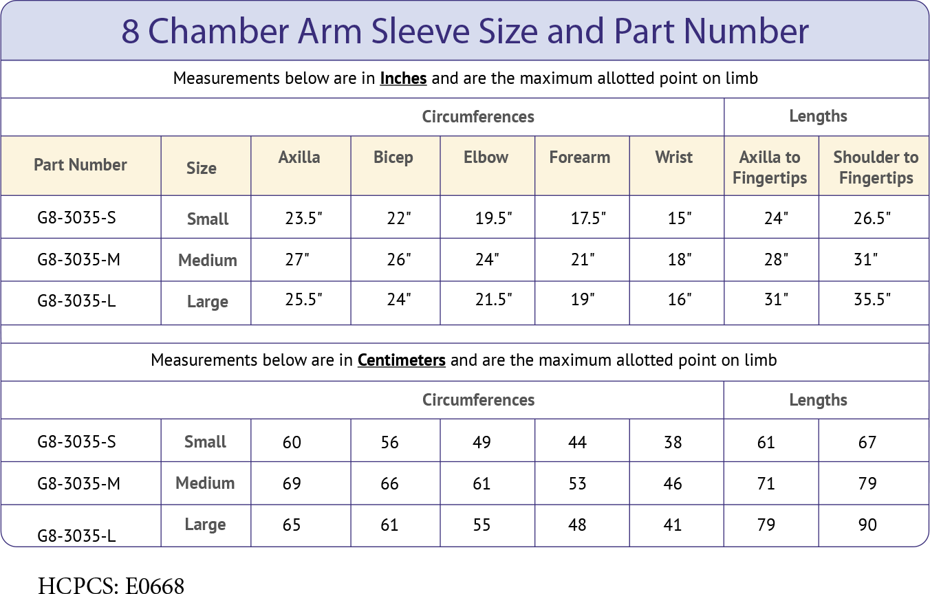 8 Chamber Arm Sleeve