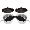 2-Pack: Easy Snap On Heat Resistance Silicone Kitchen Strainer
