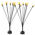 2-Piece: Solar Firefly Lights Swaying Decorative Pathway Lamp