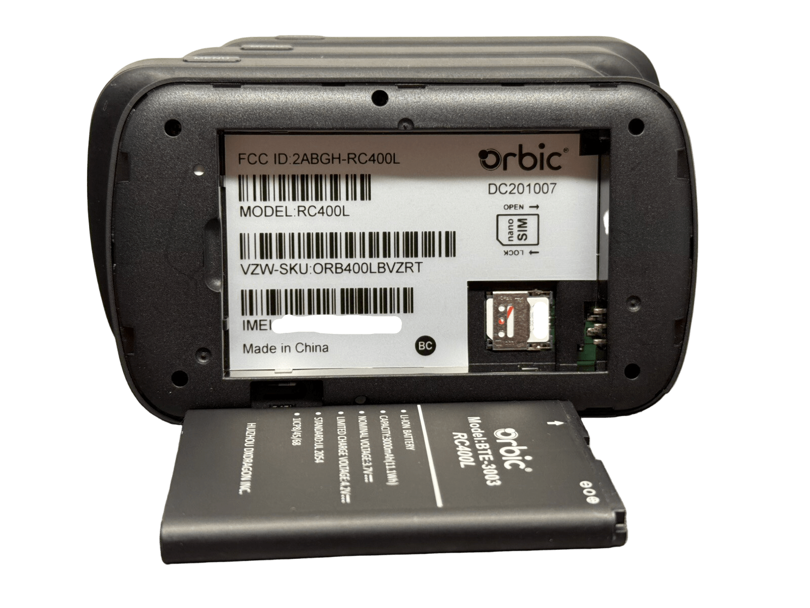 Open-Box RayHunter IMSI Catcher Detector – Orbic RC400L LTE Mobile Hotspot