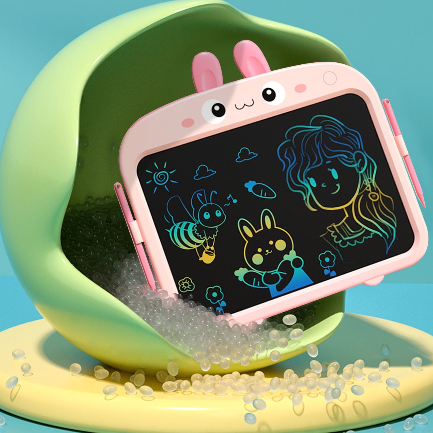 LCD Writing  Kids Tablet 13.5" - Color Display, One-Click Erase