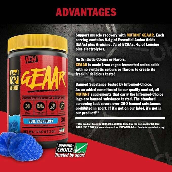 Mutant Geaar (EAA Recovery Complex), 30 servings