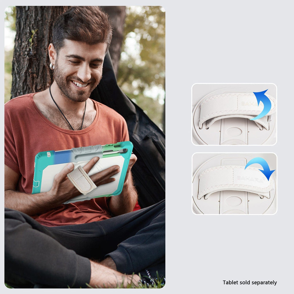 Samsung Galaxy Tab S10 FE+ Kid Proof Case - Heavy-Duty, Hand Strap | Wander Series