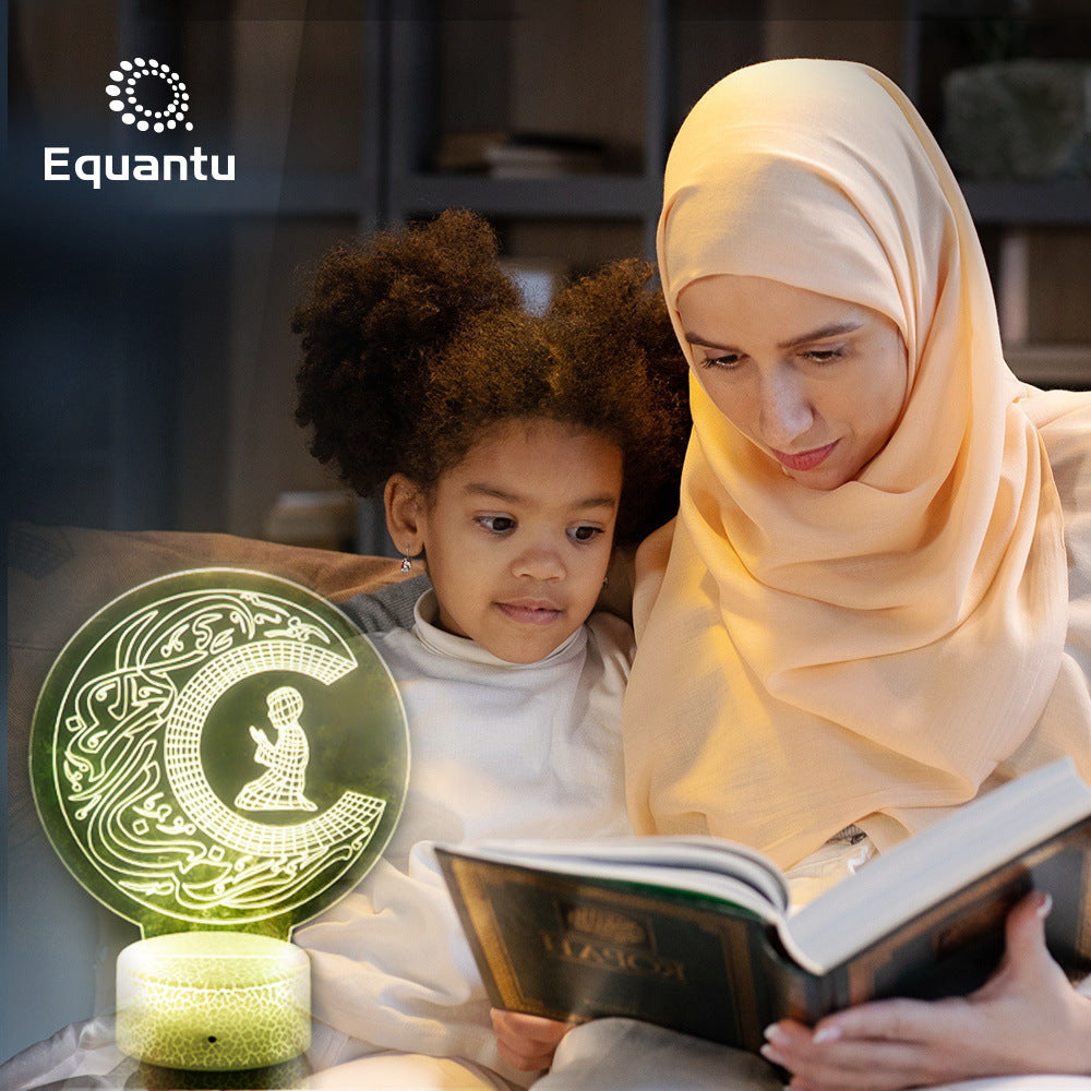 New Muslim style home night light creative plane acrylic Lin worship touch atmosphere light