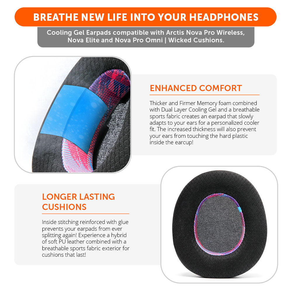 Arctis Nova Pro Wireless, Nova Elite & Nova Pro Omni Earpads - WC FreeZe Cooling Gel