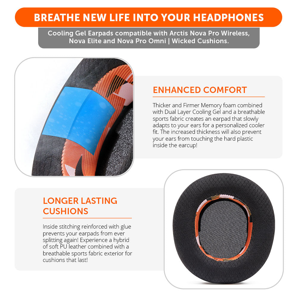 Arctis Nova Pro Wireless, Nova Elite & Nova Pro Omni Earpads - WC FreeZe Cooling Gel