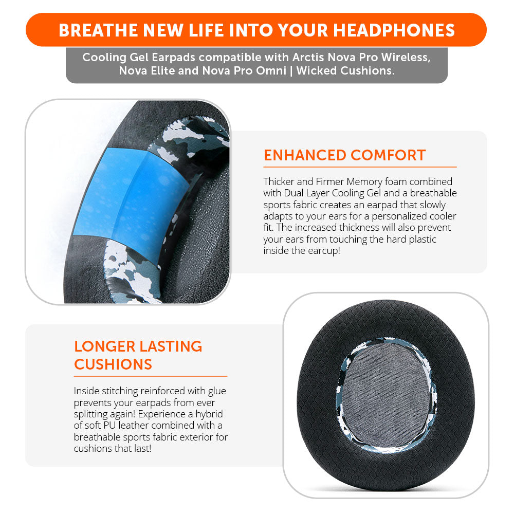 Arctis Nova Pro Wireless, Nova Elite & Nova Pro Omni Earpads - WC FreeZe Cooling Gel