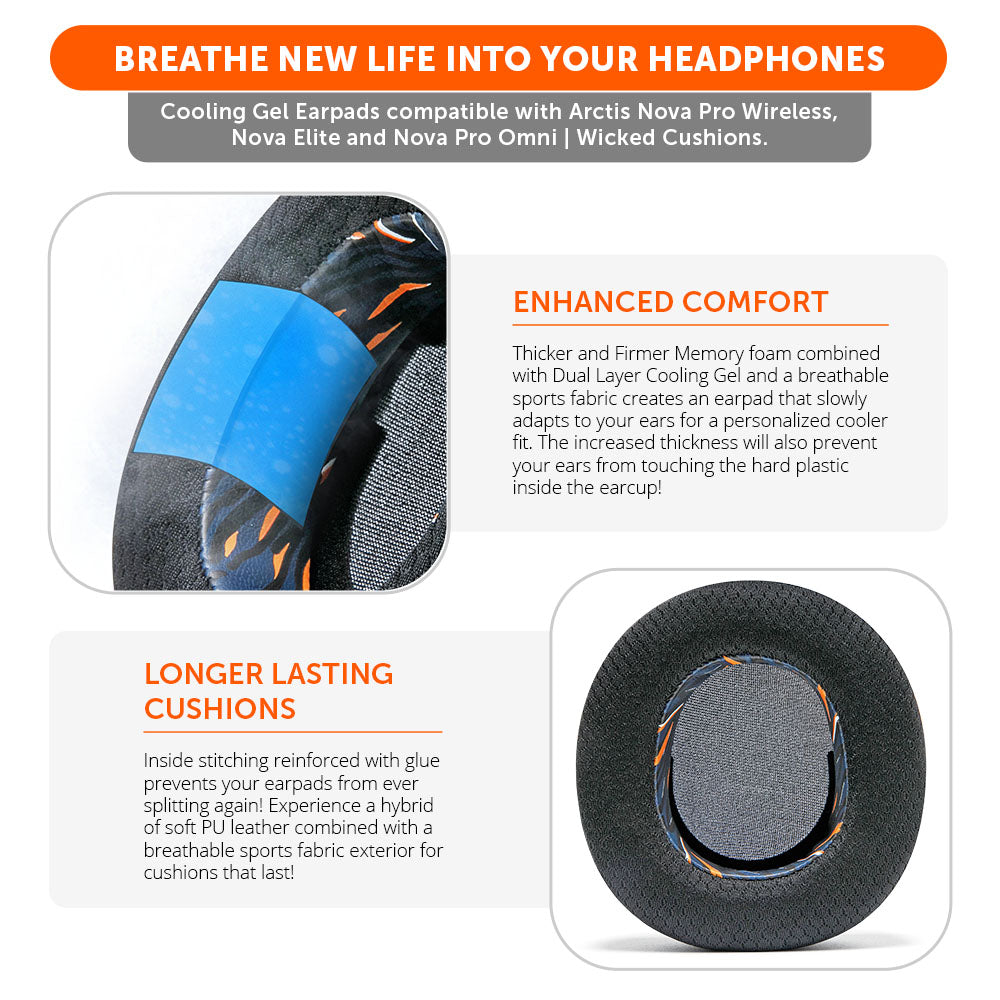 Arctis Nova Pro Wireless, Nova Elite & Nova Pro Omni Earpads - WC FreeZe Cooling Gel
