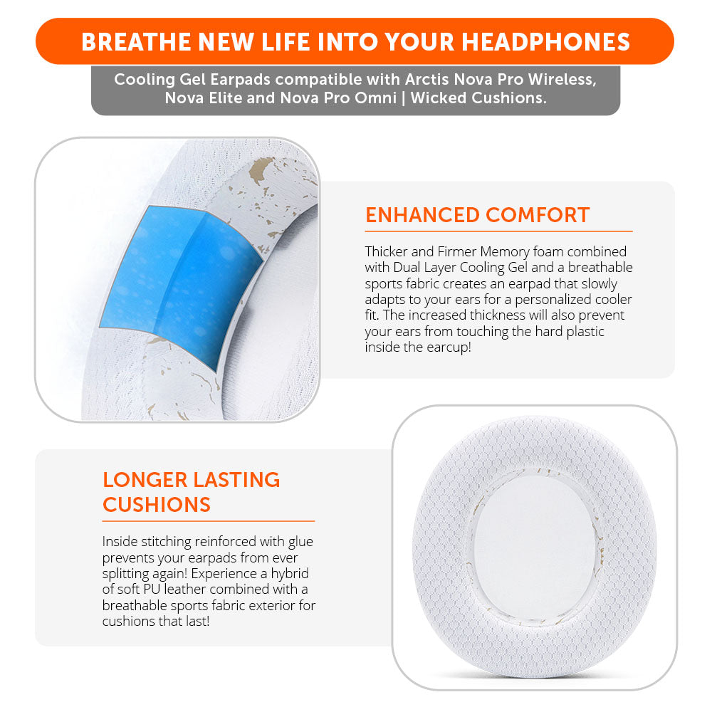 Arctis Nova Pro Wireless, Nova Elite & Nova Pro Omni Earpads - WC FreeZe Cooling Gel
