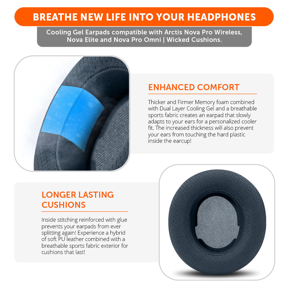 Arctis Nova Pro Wireless, Nova Elite & Nova Pro Omni Earpads - WC FreeZe Cooling Gel