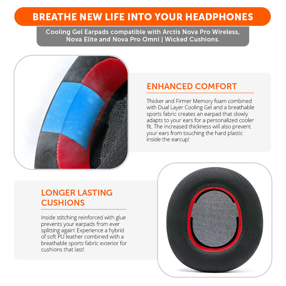 Arctis Nova Pro Wireless, Nova Elite & Nova Pro Omni Earpads - WC FreeZe Cooling Gel