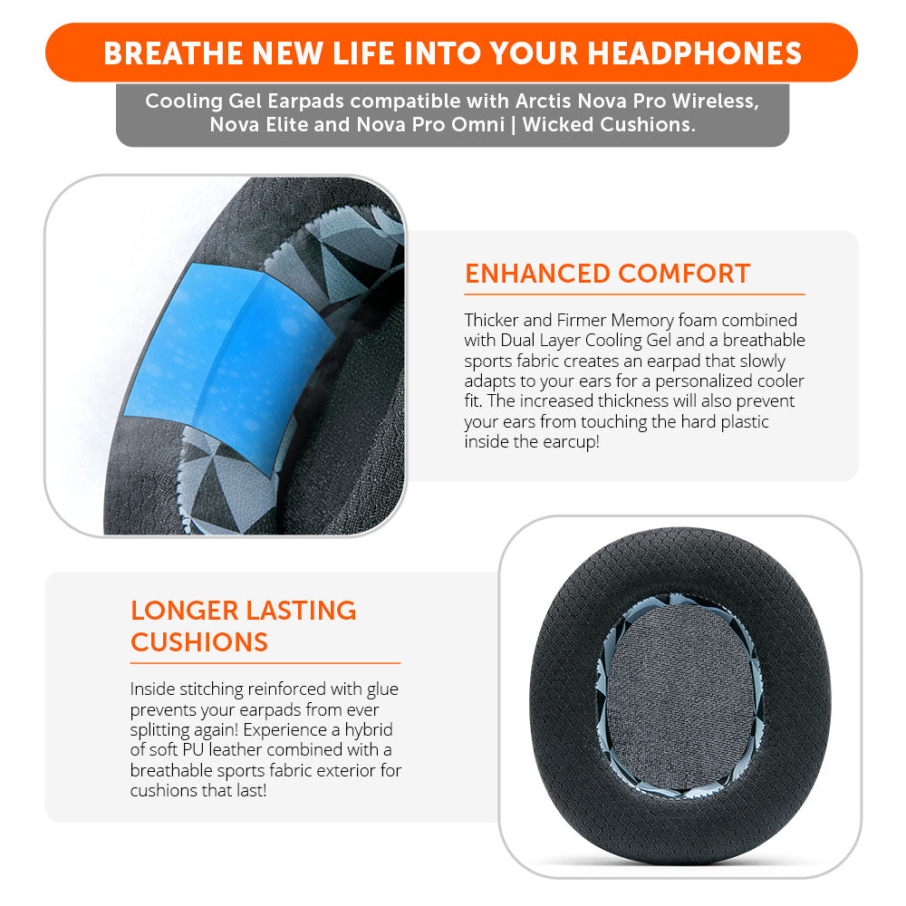 Arctis Nova Pro Wireless, Nova Elite & Nova Pro Omni Earpads - WC FreeZe Cooling Gel