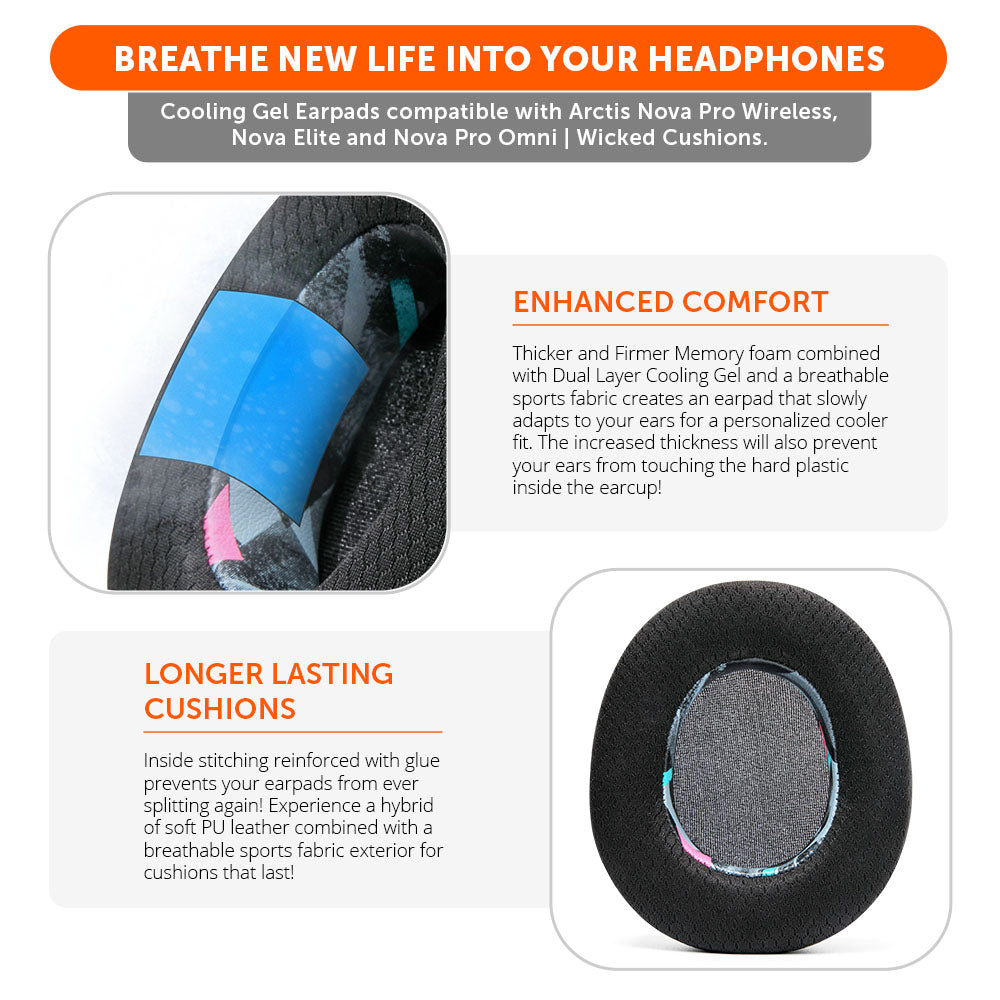Arctis Nova Pro Wireless, Nova Elite & Nova Pro Omni Earpads - WC FreeZe Cooling Gel