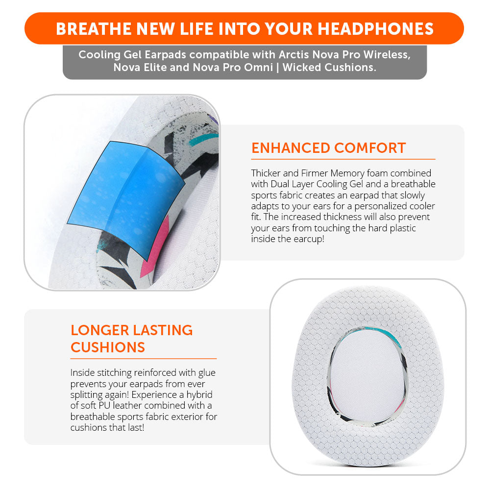 Arctis Nova Pro Wireless, Nova Elite & Nova Pro Omni Earpads - WC FreeZe Cooling Gel