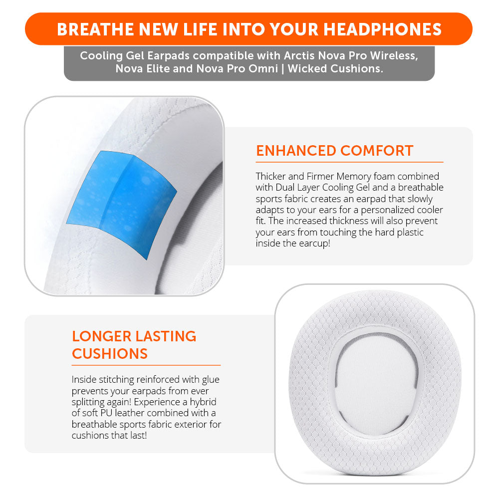 Arctis Nova Pro Wireless, Nova Elite & Nova Pro Omni Earpads - WC FreeZe Cooling Gel