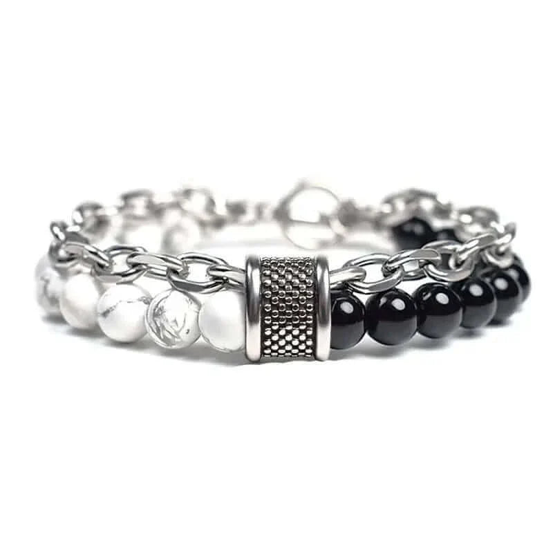 Howlite Lava Stone Bracelet
