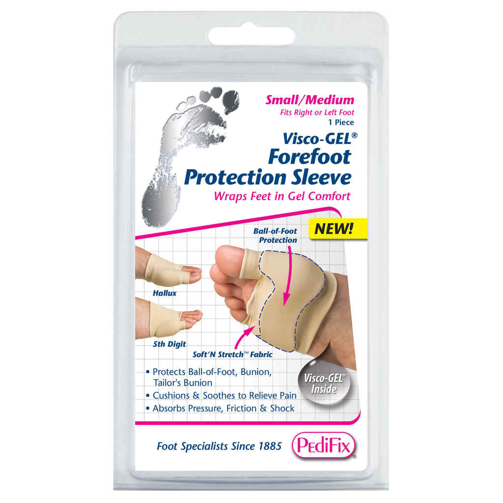 PediFix Visco-Gel foreFoot Protection Sleeve - Small/Medium