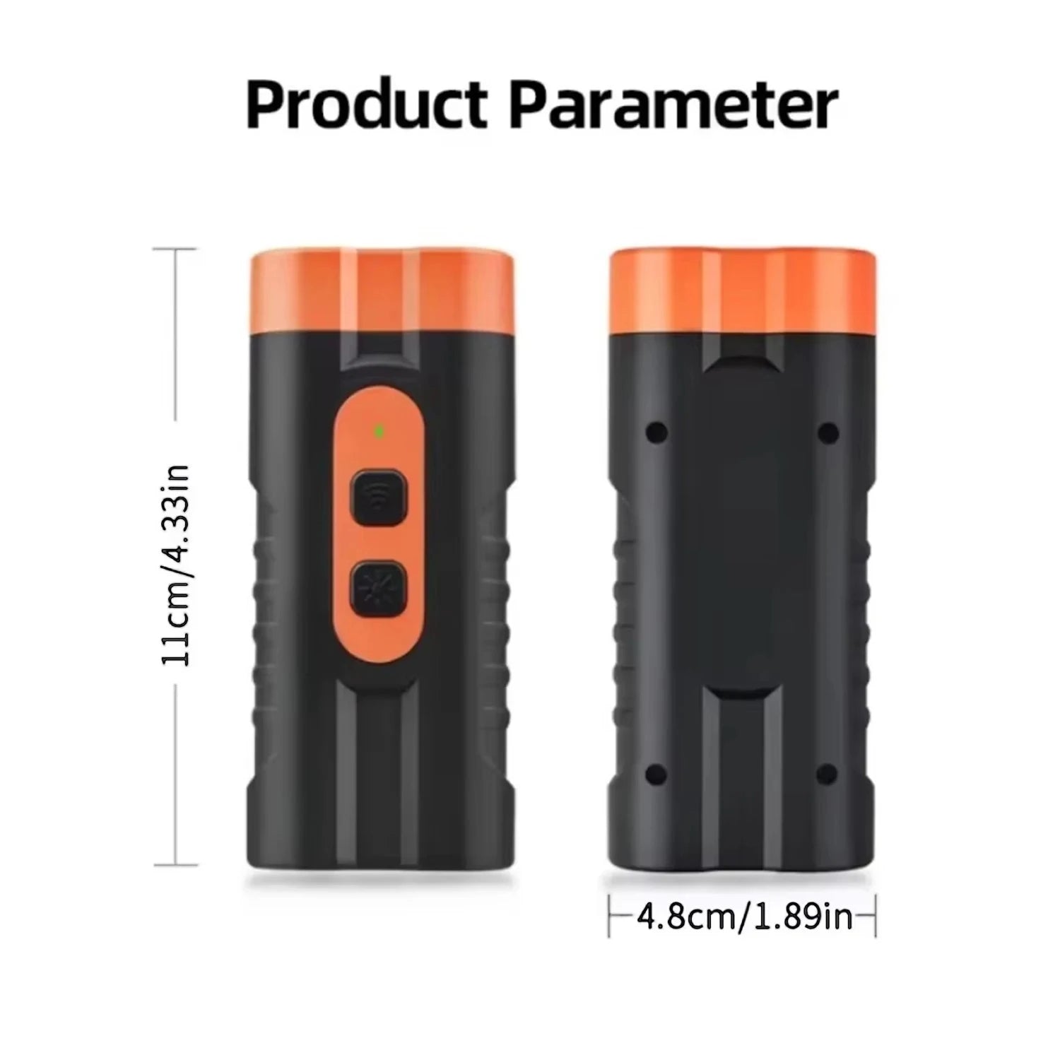2025 Dual Head Ultrasonic Dog Repeller Anti Bark USB Rechargeable High-Power Dog Training Device with LED Flashlight