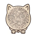135 PC Cat-shaped Wooden Jigsaw Puzzle Unique Irregular Puzzle Pieces Game Birthday Xmas Gifts for Cat Lovers Home Decorations ﻿