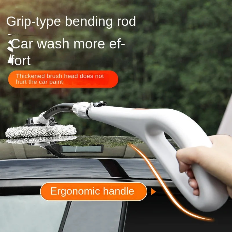 Car Wash Brush Car Cleaning Brush Telescoping Long Handle Mop Soft Hair Chenille Broom Window Wash Auto Accessories wash mop