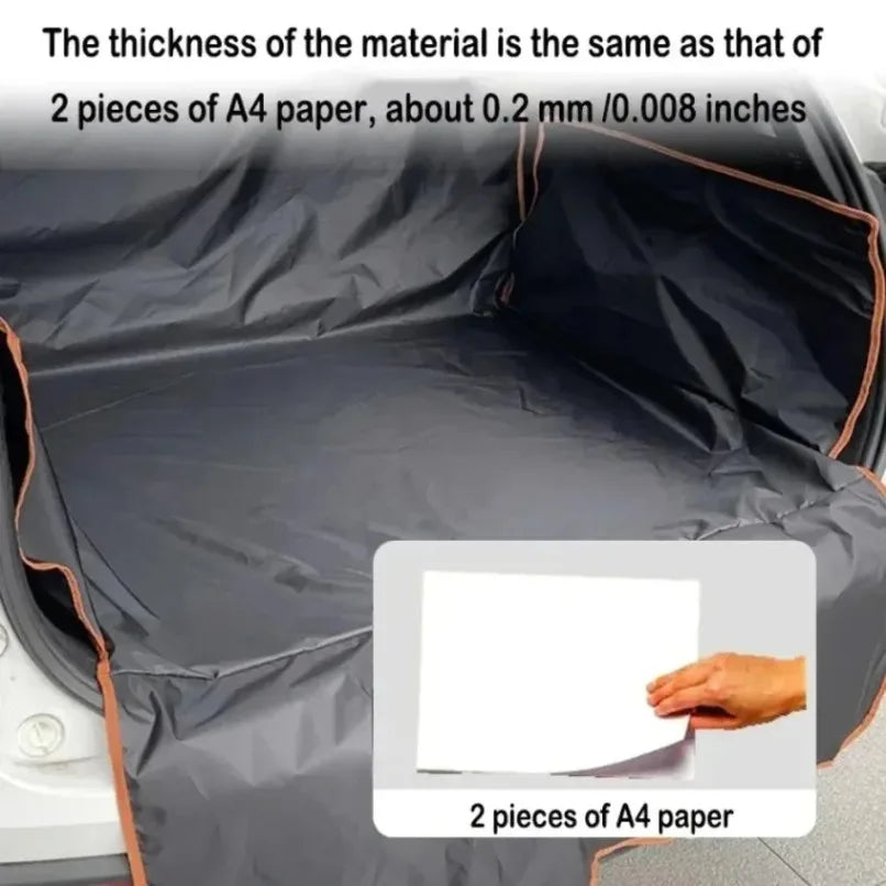Heavy Duty Dog Seat Cover Waterproof Nonslip Pet Trunk Liner Hammock with Side Flaps for SUV Truck Protects Car from Scratches