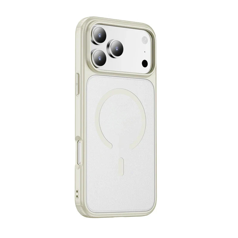Premium Magnetic Charging Frosted Shockproof Phone Case for IPhone 17 Air 16 15 14 Plus Pro Max Skin Feeling Rugged Armor Cover