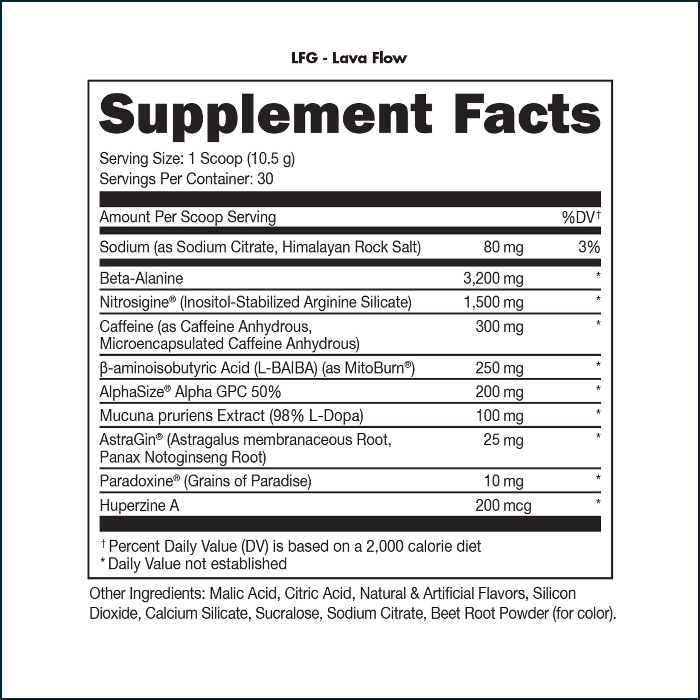 Bucked Up LFG Burn Thermogenic Pre-Workout, 30 Servings