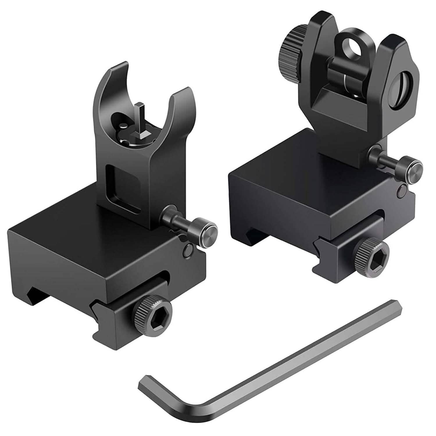 Flip Up Rear Front Aluminum Alloy Tactical Sight Set
