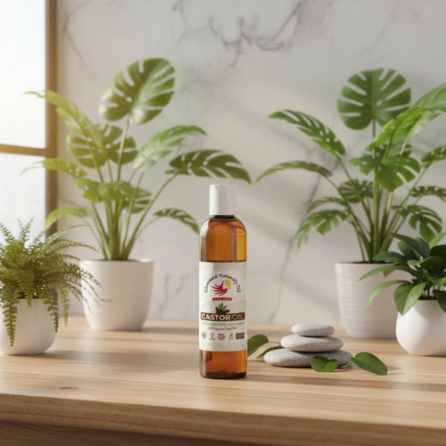 100% Organic Castor Oil for Hair Growth & Edges | GlammedNaturallyOil