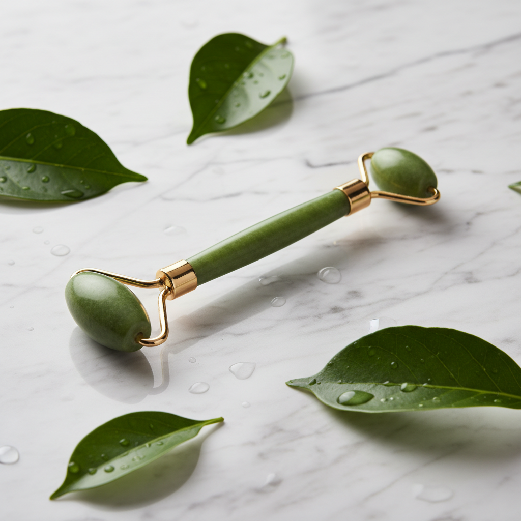 Rodillo de Jade para Masaje Facial