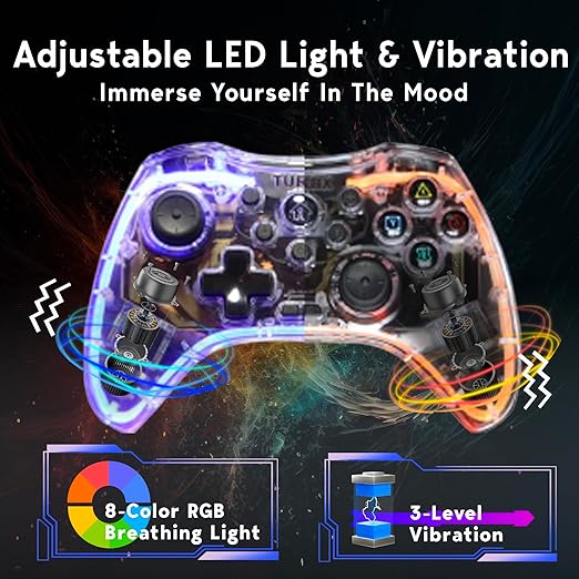 7-in-1 Wireless Game Controller Set for Switch, PC & Mobile